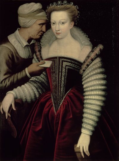 The Love Letter, a Lady with her Maid by French School